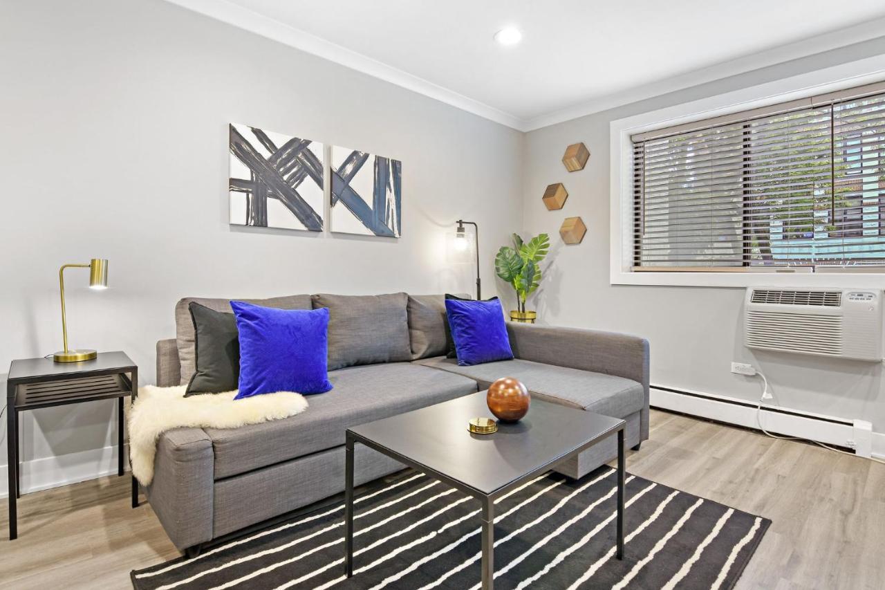 Sophisticated Studio Apartment With Modern Kitchen - Oakdale Od2 Rep Chicago Luaran gambar