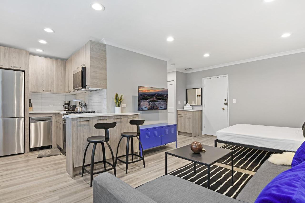 Sophisticated Studio Apartment With Modern Kitchen - Oakdale Od2 Rep Chicago Luaran gambar